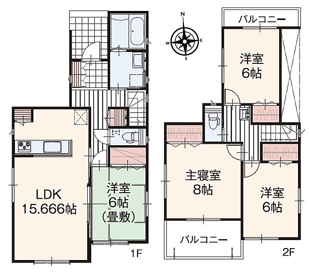 2号棟間取り図。