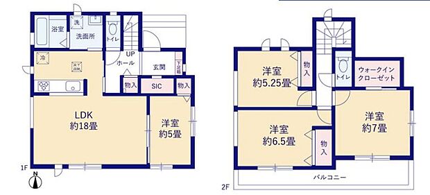 4LDK、18帖LDKと全居室収納を備えた、家族で暮らしやすい住まいです。