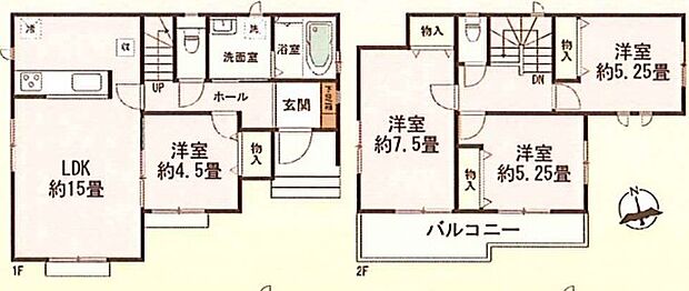 B号棟 4LDK 全室南向き