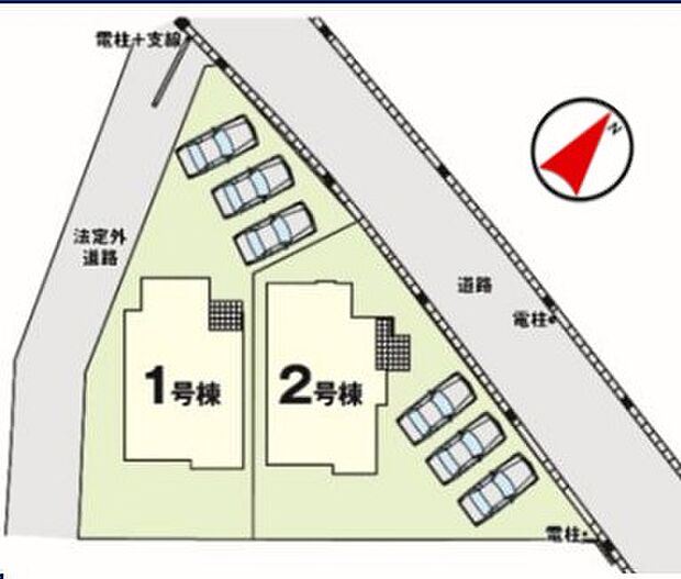 全2棟・両棟とも土地60坪超