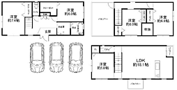 阪神なんば線 千鳥橋駅 徒歩10分 5LDKの間取り
