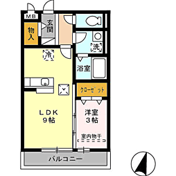 間取図画像 1LDK
