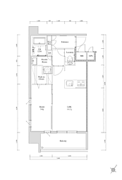 エンクレスト天神南PURE 1LDKの間取図画像