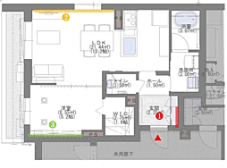ACERO GARDEN 1LDKの間取図画像