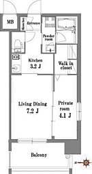 エンクレスト博多ベル 2Kの間取図画像