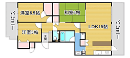 ライオンズマンション桜坂シティ 3LDKの間取図画像