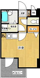 フレックス博多5 1Kの間取図画像