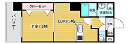 リファレンス東公園 1LDKの間取図画像
