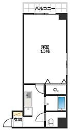 いわき6番館 1Kの間取図画像