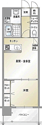 エンクレスト博多駅南2 2Kの間取図画像