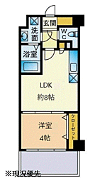 TAISHOKANLaBalconata 1LDKの間取図画像