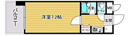 リファレンス東公園2 1Kの間取図画像