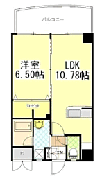 リベラいわき 1LDKの間取図画像