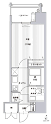 サヴォイフェアリーパーク 1Kの間取図画像