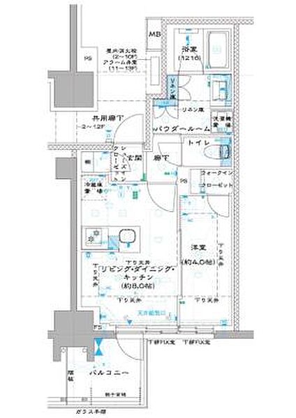 オーパスレジデンス中板橋 ｜東京都板橋区中板橋(賃貸マンション1LDK・9階・32.31㎡)の写真 その2