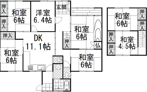 古家の間取
