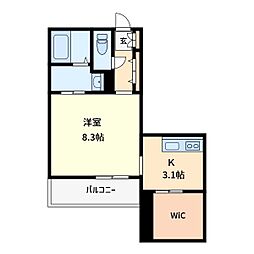 Fortuna 1Kの間取図画像