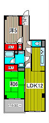 グランドメゾン浦和 2LDKの間取図画像
