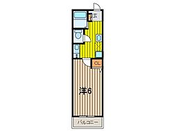 コンホーム北与野 1Kの間取図画像