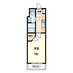 S-RESIDENCEkitatoda 1Kの間取図画像