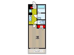 リブリ・プロタゴニスト 1Kの間取図画像