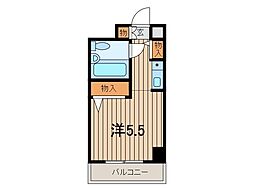 ジョイフル浦和仲町 ワンルームの間取図画像