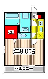 リブリーvillammc3 1Kの間取図画像