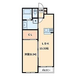 ユートリーパークマンション 1LDKの間取図画像