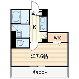 戸田市大字新曽アパート 1Kの間取図画像