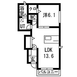 間取図画像 1LDK
