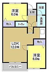 間取図画像 2LDK