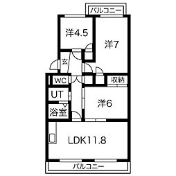 間取図画像 3LDK