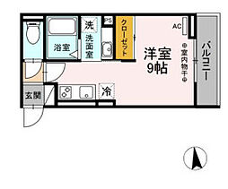 D-Hills佐藤 ワンルームの間取図画像