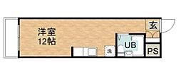 リアライズ浜松 ワンルームの間取図画像