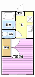 MK5 1Kの間取図画像