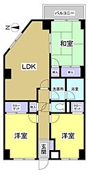 ホリホックイン和田 3LDKの間取図画像