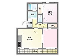 グランドクルー 2LDKの間取図画像