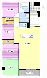 アルコリバーサイド 4LDKの間取図画像