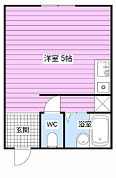 JULY相生 ワンルームの間取図画像