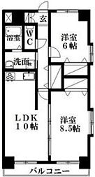 オット・アンダーレ 2LDKの間取図画像