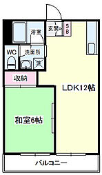 コーポことぶき 1LDKの間取図画像