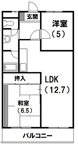 ビューハイツクラタ 203｜静岡県浜松市中央区湖東町(賃貸マンション2LDK・2階・53.35㎡)の写真 その2