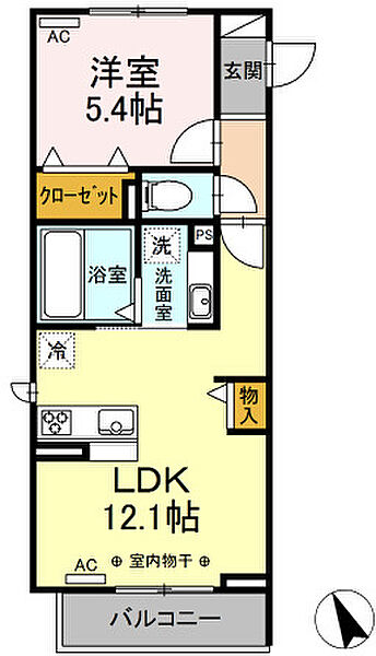 同じ建物の物件間取り写真 - ID:222016383635