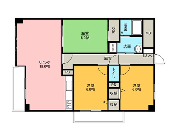 同じ建物の物件間取り写真 - ID:222016464039