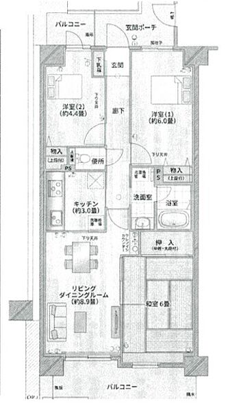 間取りを拡大表示