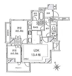 間取図画像 2LDK