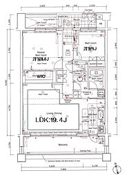 ファミールグラン用賀イクスヴィア 2LDKの間取図画像