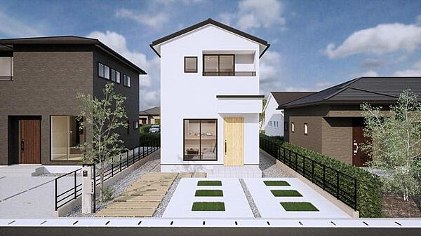 建物プラン例　建物価格：1660万円　建物面積：64ｍ2　別途、外構費用が発生します