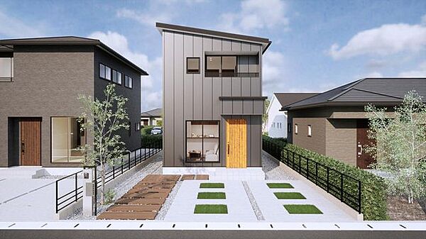 建物プラン例　建物価格：1660万円　建物面積：64ｍ2　別途、外構費用が発生します