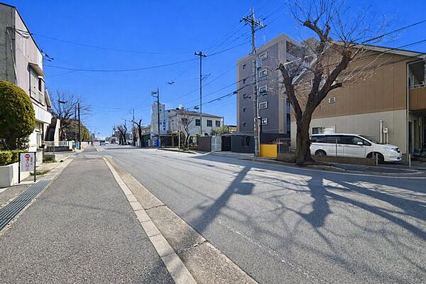 マンション目の前の道路です